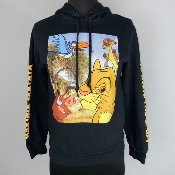 The Lion King Hakuna Matata Hoodie Juniors Size S (3-5) Simba Timon Pumbaa Zazu - Picture 1 of 12